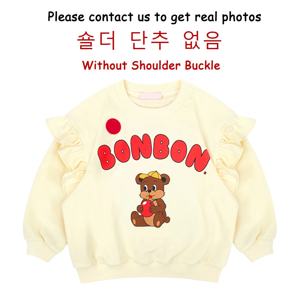 Summer Korean Children Clothes Set Bebe Girls Strawberry Print Vest Tee Boys Cartoon T-shirts Shorts Kid Sweatshirts Tee Pants