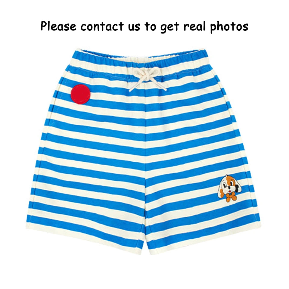 Summer Korean Children Clothes Set Bebe Girls Strawberry Print Vest Tee Boys Cartoon T-shirts Shorts Kid Sweatshirts Tee Pants