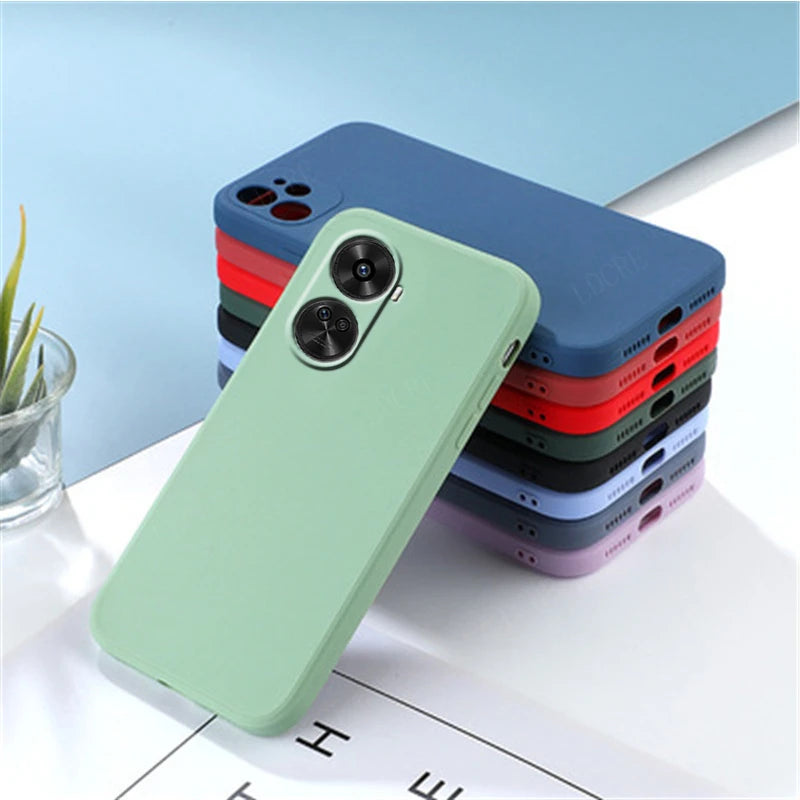 For Cover Huawei Nova 12 SE Case For Nova 12 SE Capas Shockproof Original Back Liquid Silicone TPU Soft Case Huawei Nova 12 SE