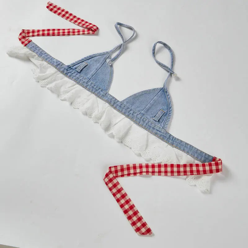 Teenage Children's Girls Summer Jeans Clothes Sets 2pcs Denim Suspenders+Shorts Beach Outfits 4 6 7 8 9 10 11 12 13 14 Years