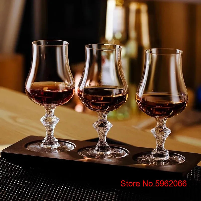 Macallan King Luxury Crystal Whiskey Snifer Professional Whiskey Tasting Cup Wine Copita Nosing Glass High-end Goblet Hand Made