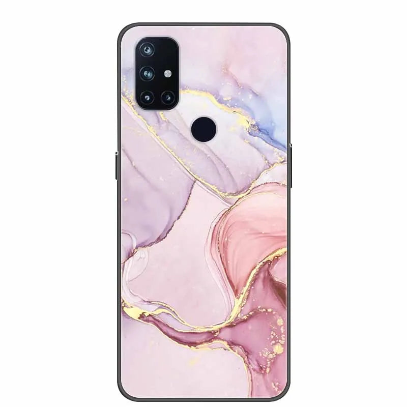 For OnePlus Nord N10 5G Cases N100 N200 Marble Soft Silicone Back Cover for OnePlus Nord N10 N 10 Phone Case Shockproof Coque
