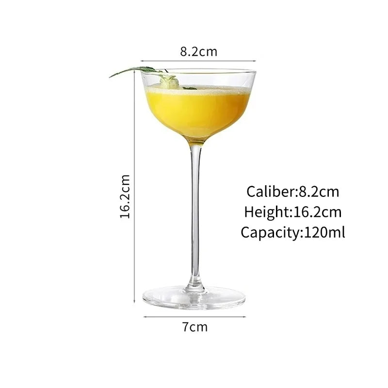 Japanese Handmade Cocktail Glasses Cups, Thin Wine Glass Goblet, Transparent Cocktail Glass Cup, Bar Martini Margaret Glass Cups