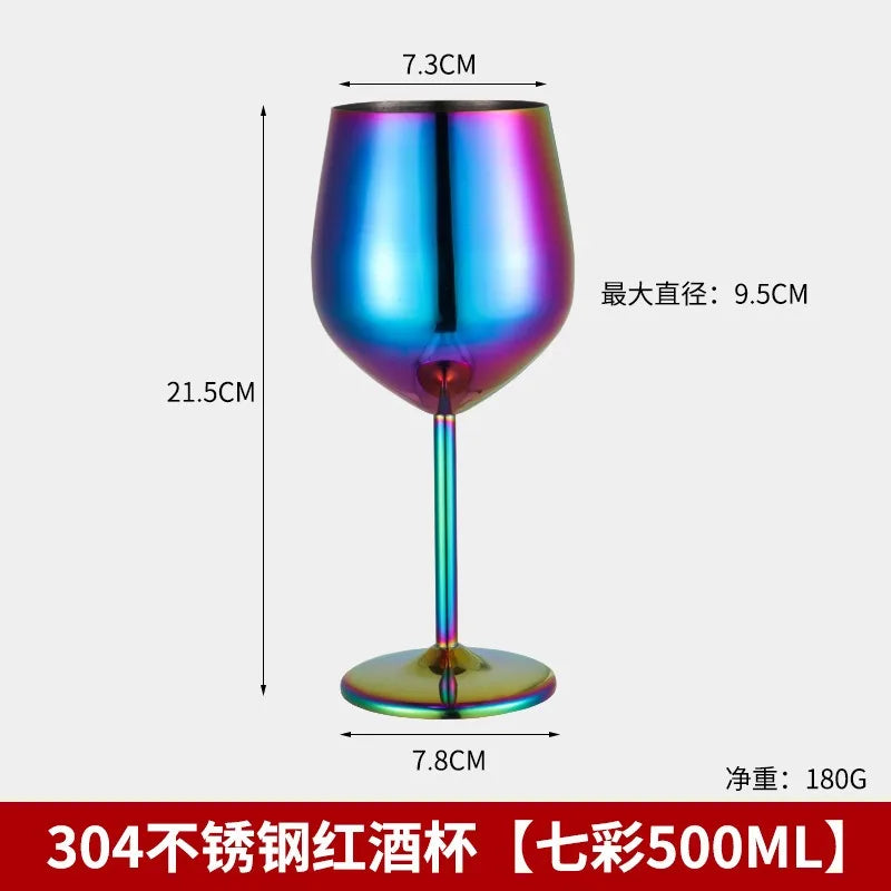 304 Stainless Steel Martini Cocktail Glass Champagne Goblet Wine Cup Rose Gold Karaoke Bar Metal Utensils Personalized Design