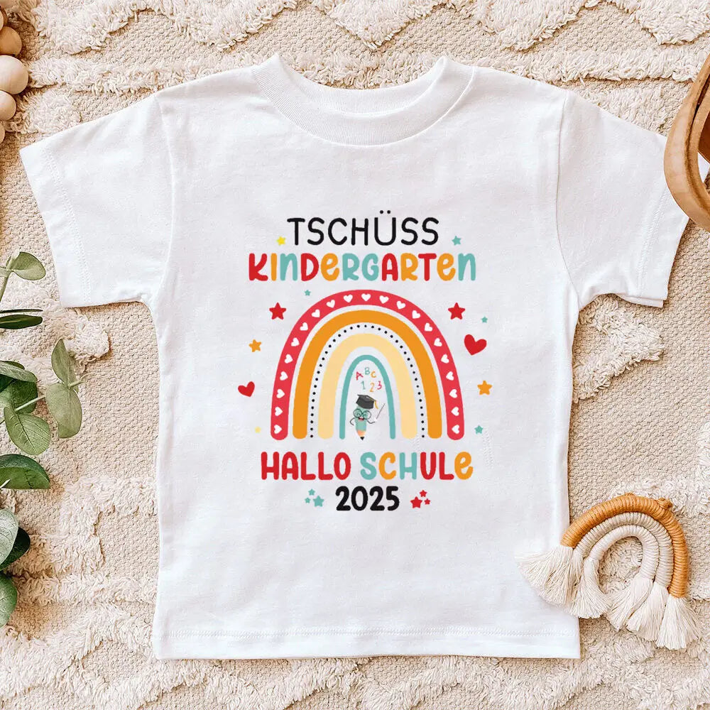 Farewell Gift Daycare T-shirt Rainbow 2025 I Back To School Gift Outfit Child 2025 I School Enrollment Shirt Clothes