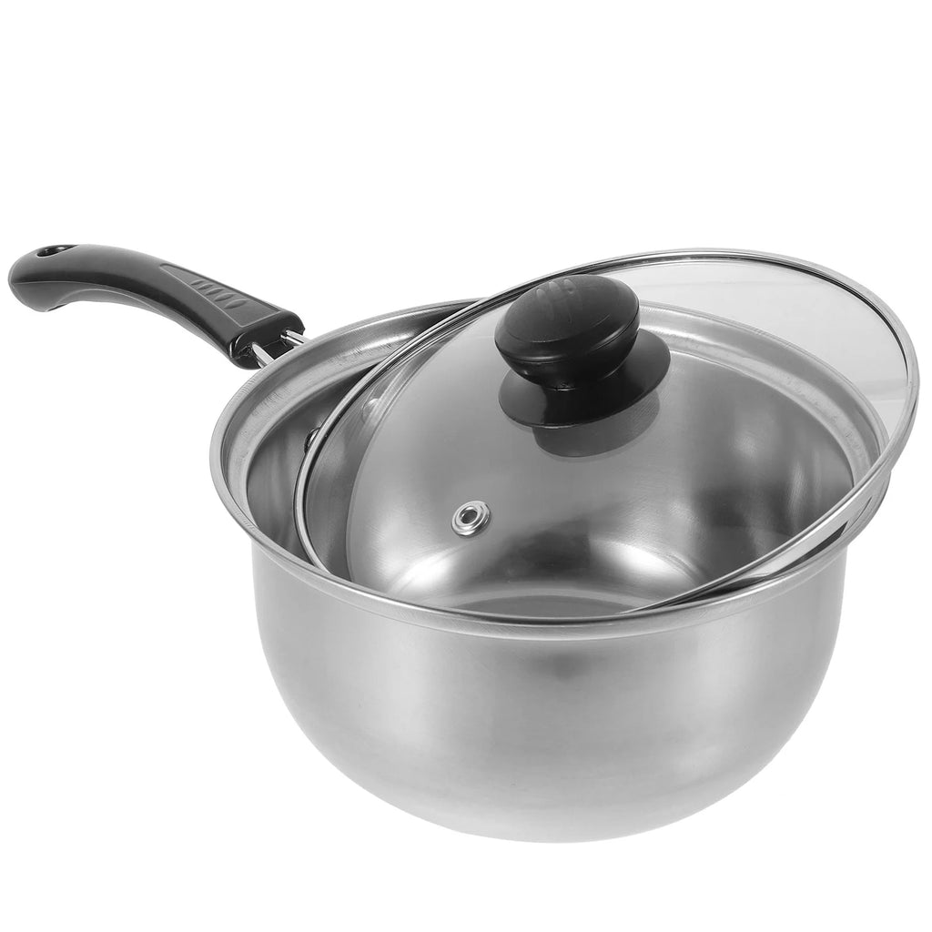 Lid Design With Small Saucepan Kitchen Cooking Pans Universal Stainless Steel Soup Pot For Induction Cooker And Gas Cooker