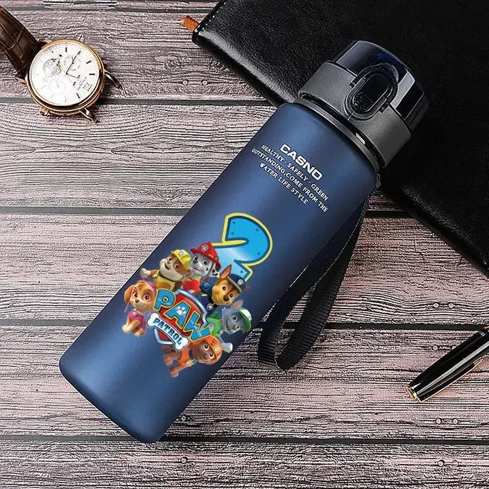 Cartoon Paw Patrol Chase Sports Water Bottle Outdoor Water Bottle Plastic Portable Water Cup Boys Girls Children 400ml or 560ml