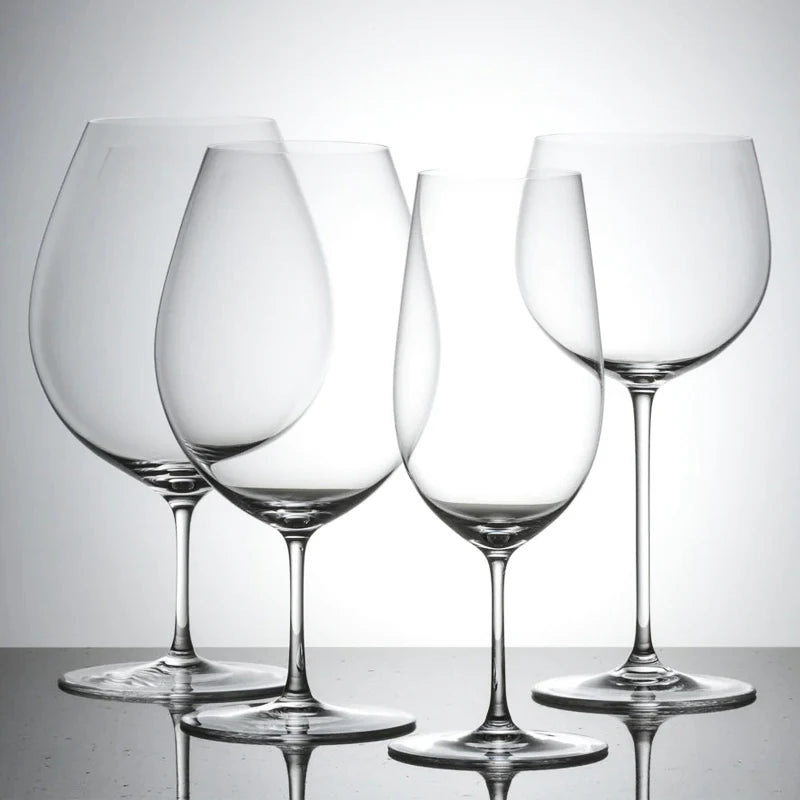 JINYOUJIA-Japanese CAVA Series Short Wine Glass, Handmade Extremely Thin Masterly Craft, Perfect Flawless Goblet, KIMURA Style