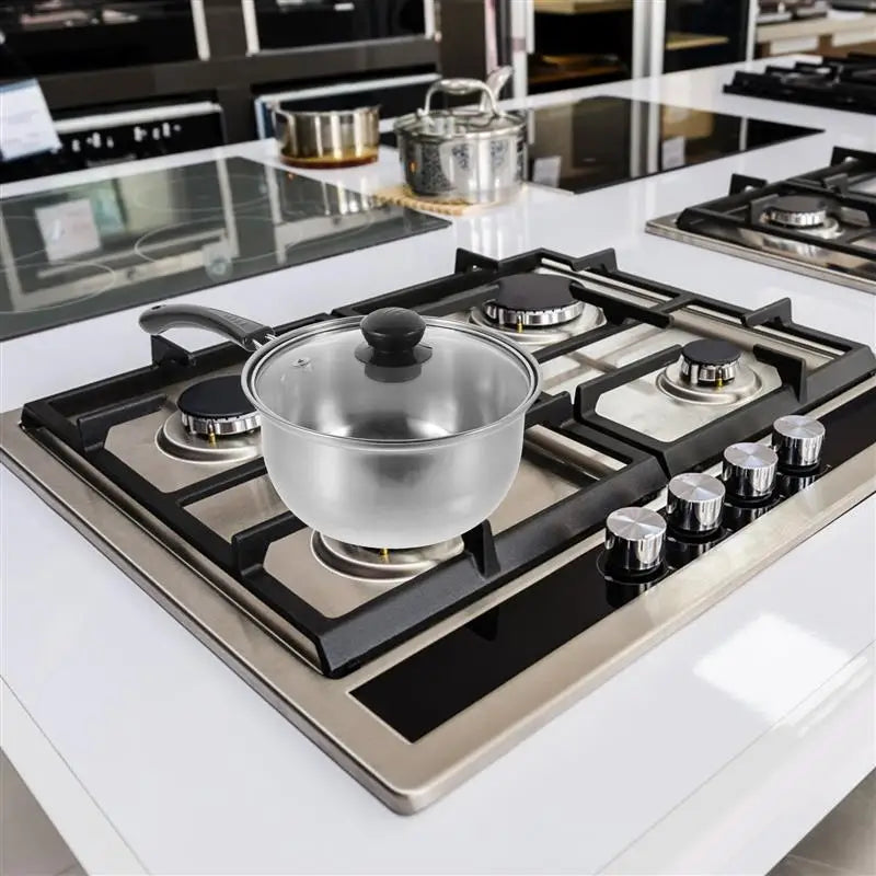 Lid Design With Small Saucepan Kitchen Cooking Pans Universal Stainless Steel Soup Pot For Induction Cooker And Gas Cooker