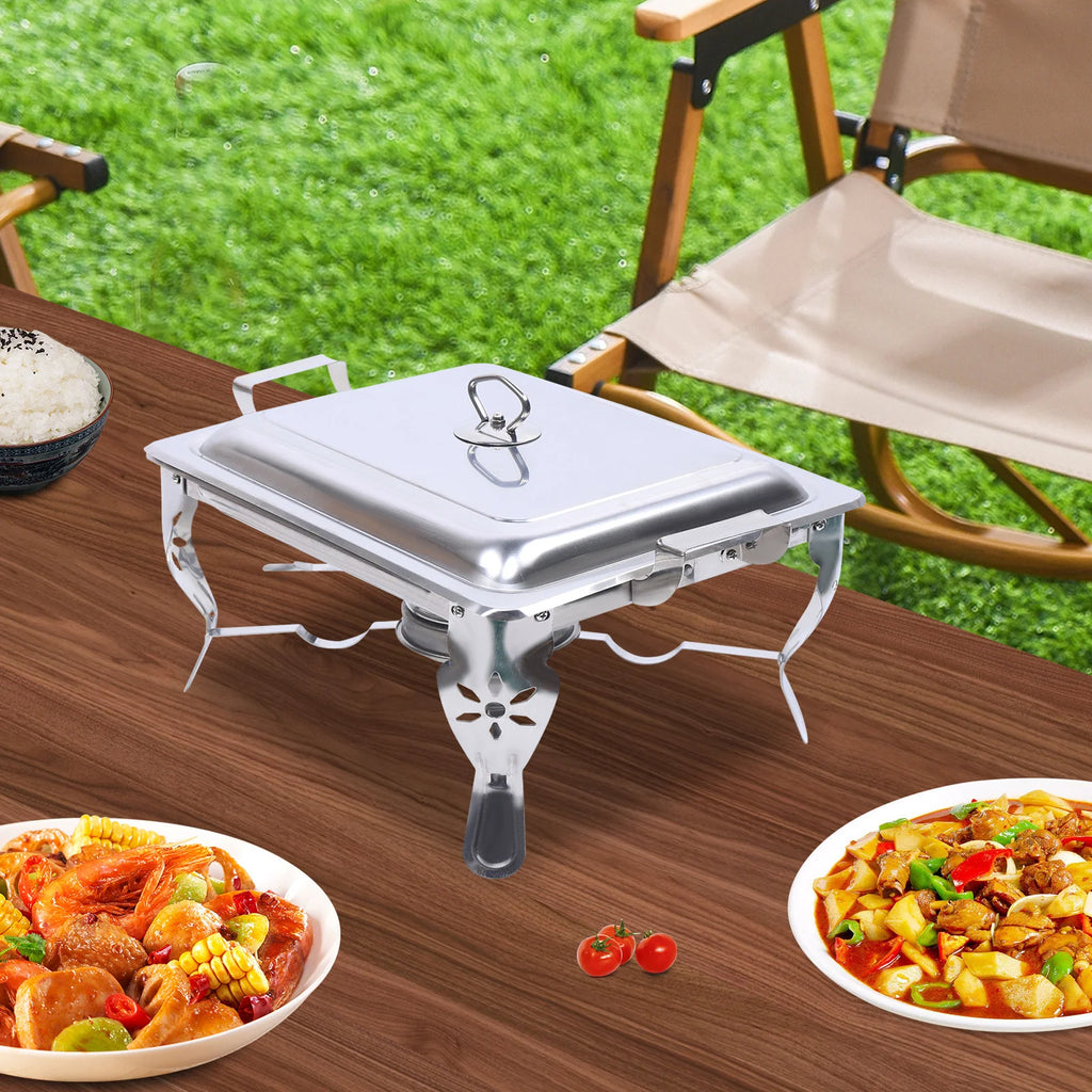 [6L Chafing Dish] 6L Stainless Steel Chafing Dish with Handle - for Banquet Catering - Heating Insulation Large Capacity