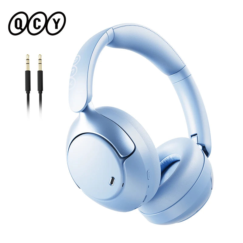 QCY H3 Pro ANC Wireless Headphone Hi-Res Spatial Audio Earphone with LDAC 50dB Noise Canceling Over Ear Headset Dual Connection