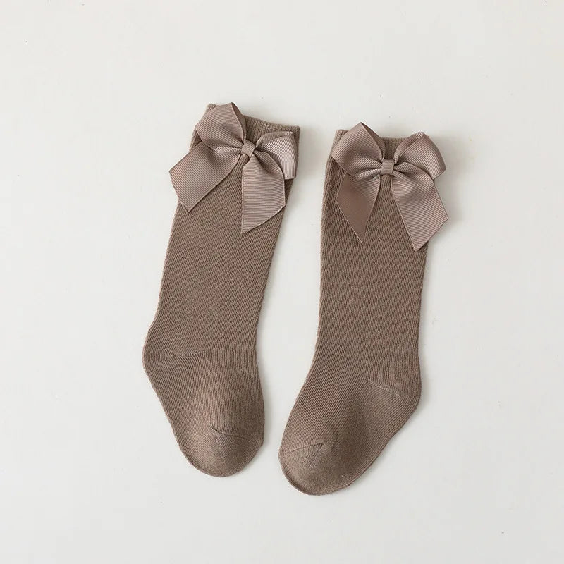 Baby Girls Socks Toddler Spanish Style Bow Cotton Mesh Breathable Newborn Infant Socks 0-5 Years