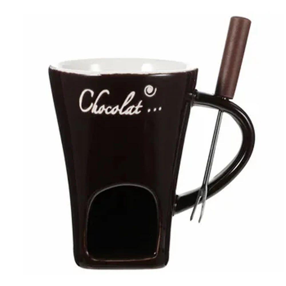130ML Fondue Mug Chocolate Melting Cup Coffee Cup Butter Melt Pot for Dessert Home Anniversary Birthday Cooking Appliances