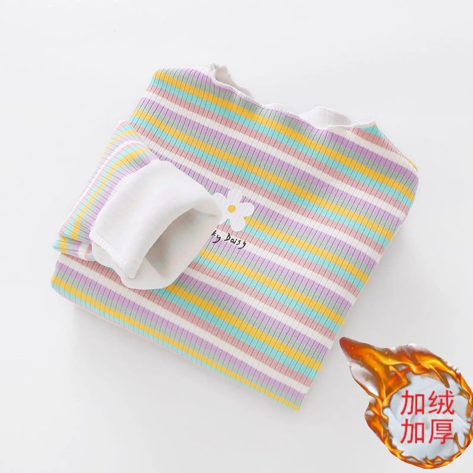 Children's T-Shirts Color Stripe Flower Printing Kids Clothes for 2 To 6 Years Girls Tshirts Boutique Outfits for Girls