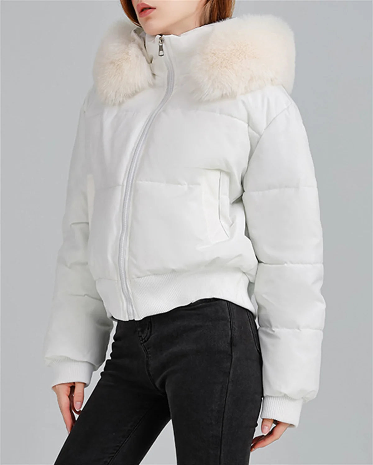 Fashion Autumn Winter Vintage Coat Women 2025 New In Korean Zipper Hooded Parka Coats Lady Outfit Warm Jacket Chic Streetwear