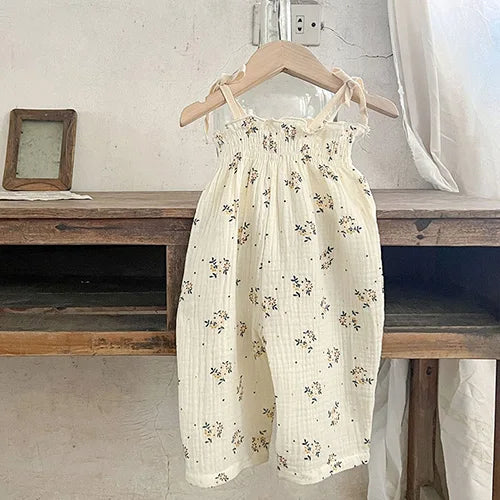 Korean Style Children Clothing Set Short Sleeved Cotton Printed T-Shirt+Shorts Newborn Baby Girls Clothing Suit For Summer