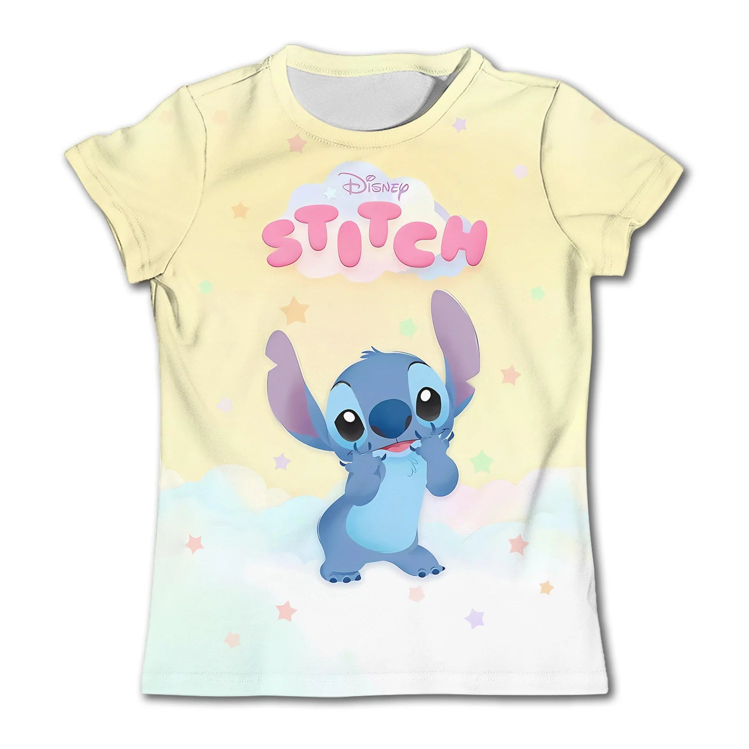 Birthday T Shirts for Kids Cartoon Girls Stitch Clothes Boys Baby T-shirt Girl Soft Short Sleeve KID Sportswear Child Top Tees
