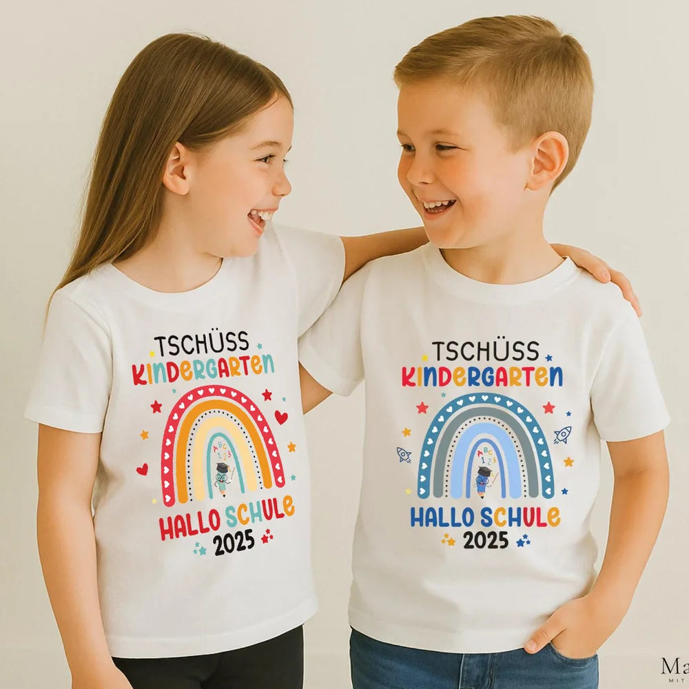 Farewell Gift Daycare T-shirt Rainbow 2025 I Back To School Gift Outfit Child 2025 I School Enrollment Shirt Clothes