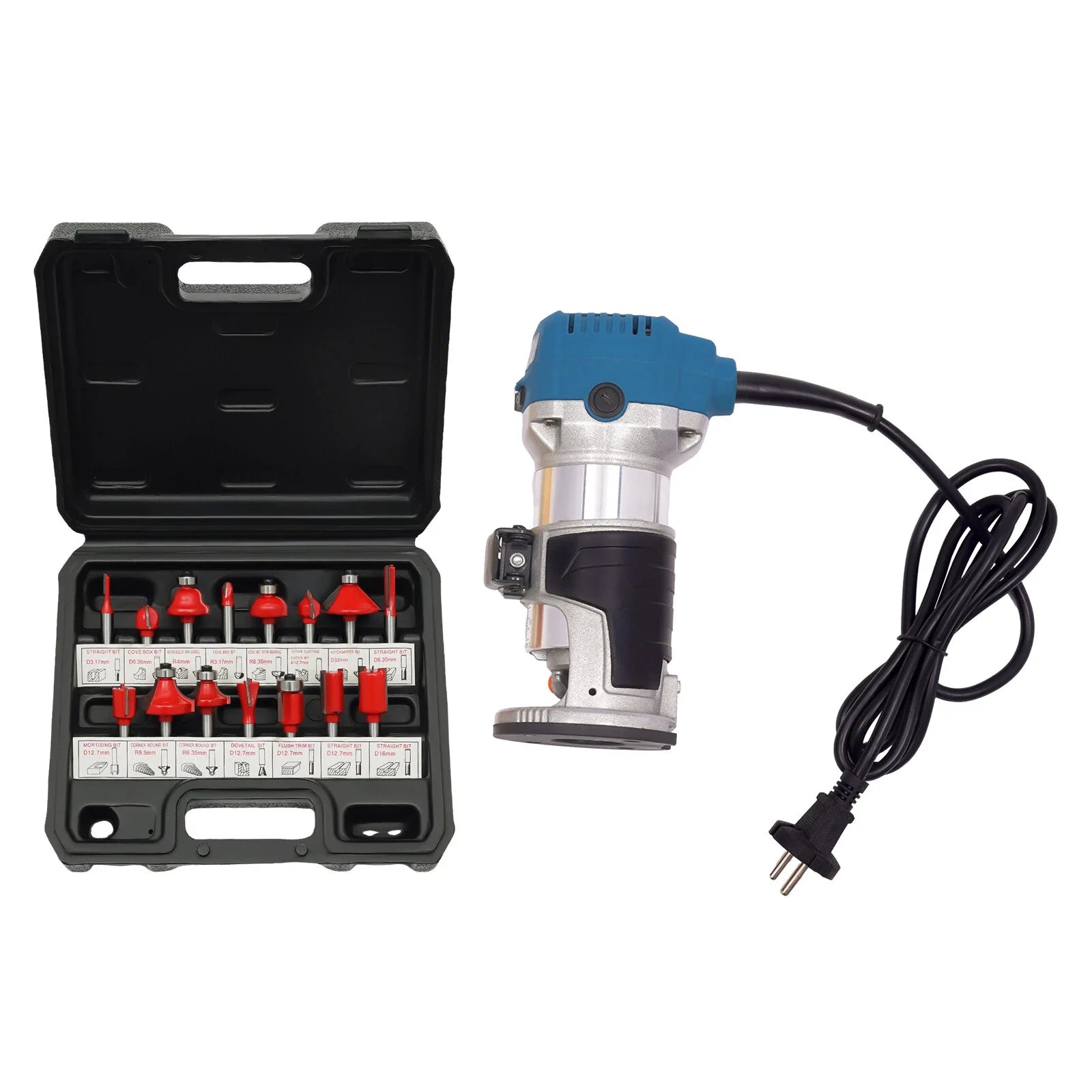 2000W Electric Trimming Fräse Einhandfräse Trimmer 40000RPM Holz Router Handfräse Fräsmaschine