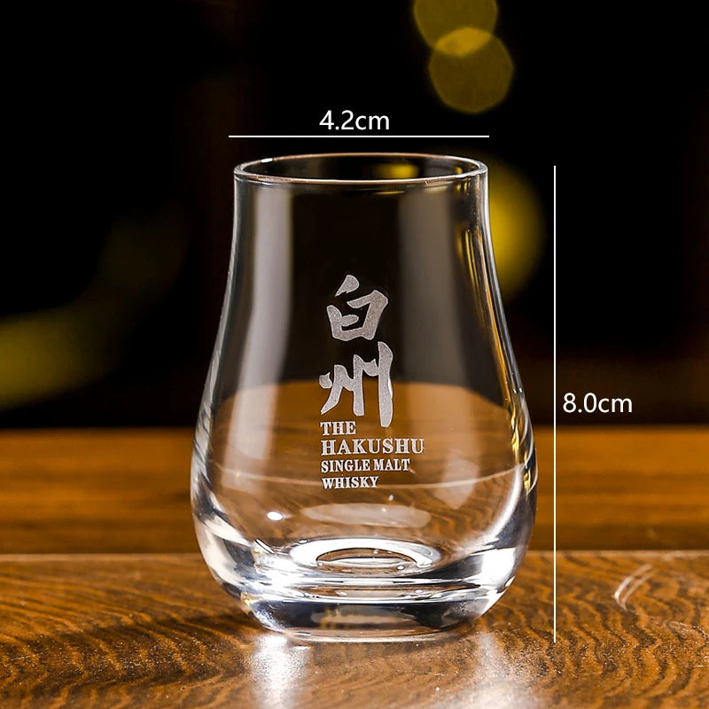 Round egg shaped clear Old Fashioned Whiskey Glasses with Wooden tray Whiskey Tumblers Glassware for Bourbon Barware