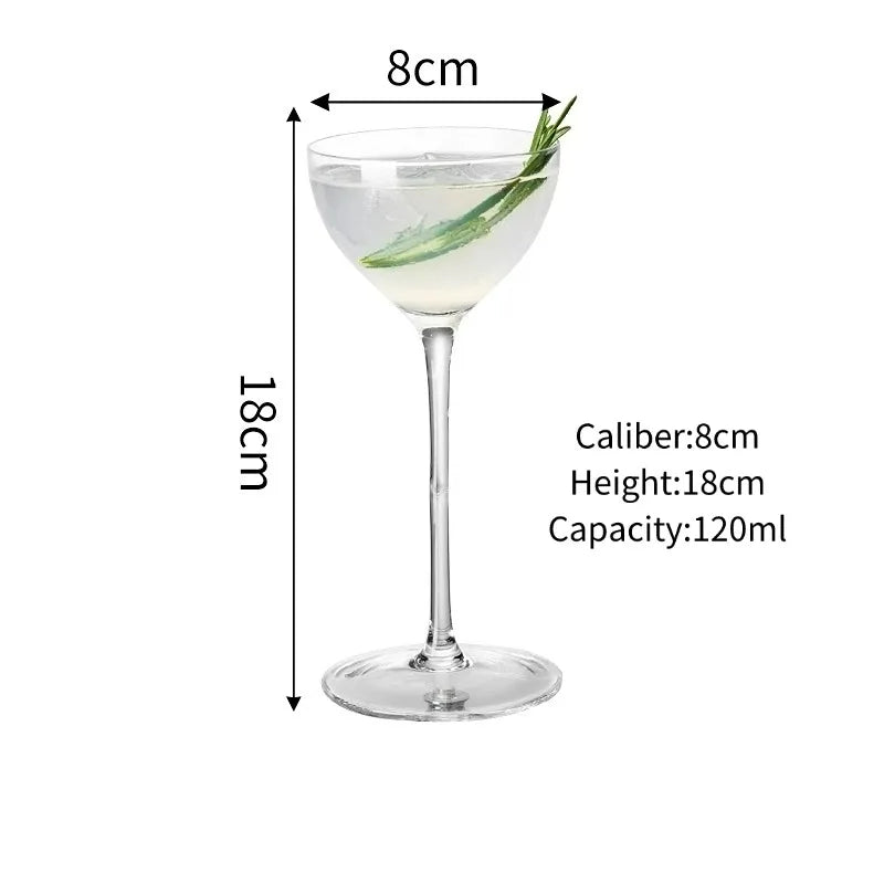 Japanese Handmade Cocktail Glasses Cups, Thin Wine Glass Goblet, Transparent Cocktail Glass Cup, Bar Martini Margaret Glass Cups