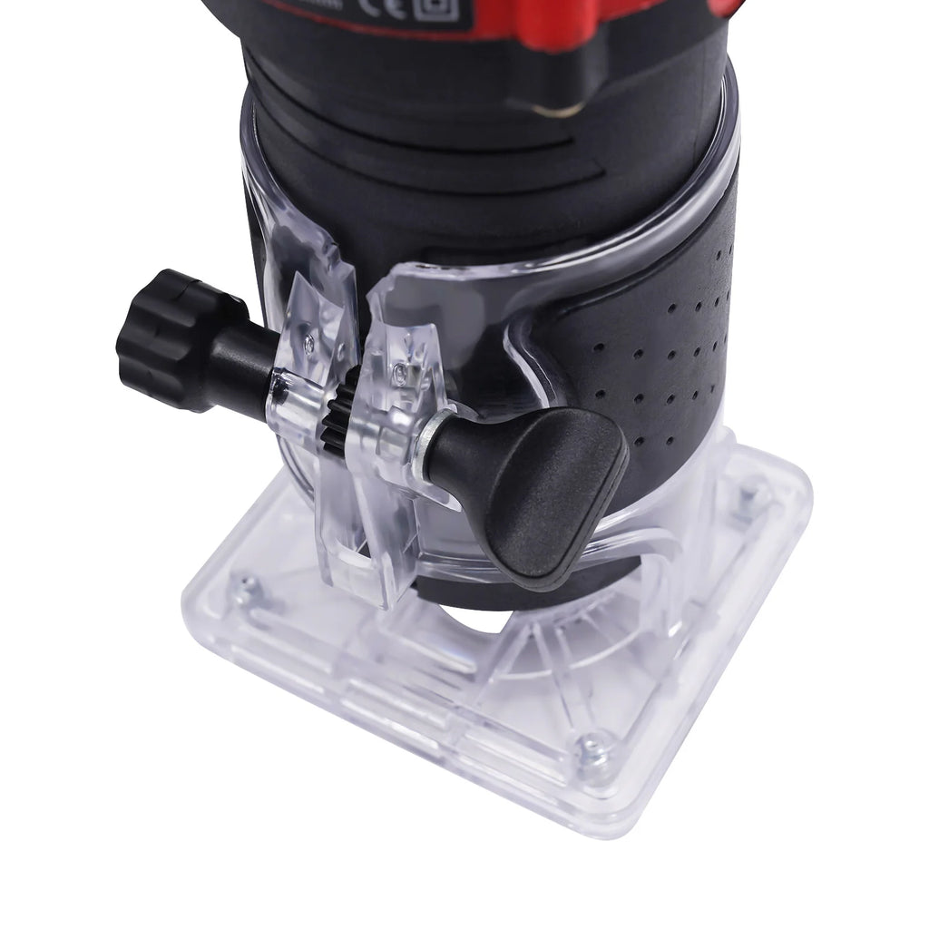 Router Tool with 800W Motor, 15 Collets, Adjustable Depth, for Grooving, Trimming, and Woodworking Projects