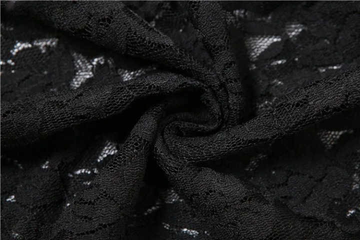 Women's Black Lace Long Dress, Sleeveless See-Through Dress, Sexy Flirty Nightclub Party Bodycon Dresses